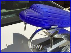 Vintage 1978 Sarsaparilla Art Deco Airplane Table Lamp Great Condition