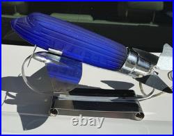 Vintage 1978 Sarsaparilla Art Deco Airplane Table Lamp Great Condition