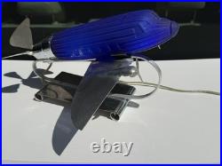 Vintage 1978 Sarsaparilla Art Deco Airplane Table Lamp Great Condition