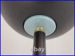 Vintage 1990s Halogen 300 Watt Black Torchiere Floor Lamp + TESTED WORKS