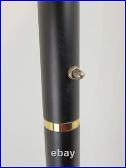 Vintage 1990s Halogen 300 Watt Black Torchiere Floor Lamp + TESTED WORKS