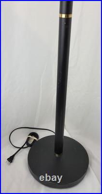 Vintage 1990s Halogen 300 Watt Black Torchiere Floor Lamp + TESTED WORKS