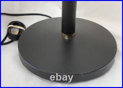 Vintage 1990s Halogen 300 Watt Black Torchiere Floor Lamp + TESTED WORKS