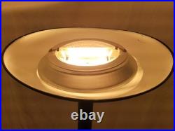 Vintage 1990s Halogen 300 Watt Black Torchiere Floor Lamp + TESTED WORKS