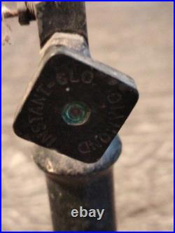 Vintage Akron Diamond Instant-Glo Gas Lamp Chrome Fount As Found