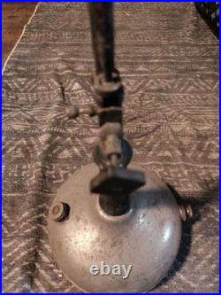 Vintage Akron Diamond Instant-Glo Gas Lamp Chrome Fount As Found