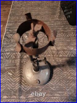 Vintage Akron Diamond Instant-Glo Gas Lamp Chrome Fount As Found