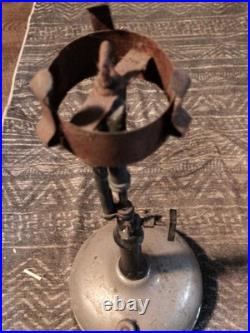 Vintage Akron Diamond Instant-Glo Gas Lamp Chrome Fount As Found