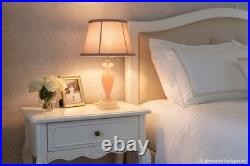 Vintage Aladdin Alacite Glass Boudoir Lamp Art Deco Pink