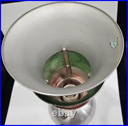 Vintage Aluminum Art Deco Atomic 3-Tier Table Lamp Torchiere Mid Century 10