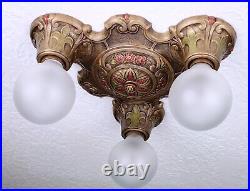 Vintage Antique 1930's Art Deco Ceiling Light Fixture PAIR AVAILABLE