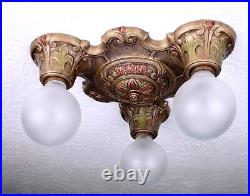 Vintage Antique 1930's Art Deco Ceiling Light Fixture PAIR AVAILABLE