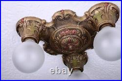 Vintage Antique 1930's Art Deco Ceiling Light Fixture PAIR AVAILABLE