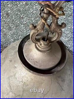 Vintage Antique 1930s Ceiling Light Fixture Pendant Chandelier Art Deco Brass