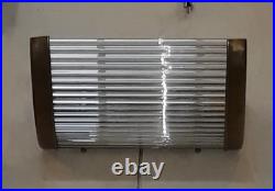 Vintage Antique Art Deco Brass & Glass Rod Ship Light Fixture Wall Sconces Lamp