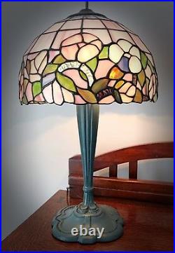 Vintage/Antique Art Deco Cast Iron Table Lamp Double Light Lamp Only