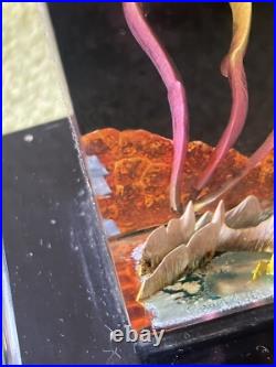 Vintage Antique Art Deco Lucite Aquarium Fish Lamp