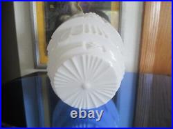 Vintage Antique Art Deco Milk Glass Skyscraper Lamp Shade 9 Inch