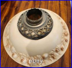 Vintage Antique Art Deco Torchiere Lamp Shade Embossed 16 Peach