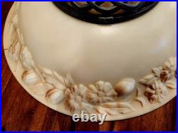 Vintage Antique Art Deco Torchiere Lamp Shade Embossed 16 Peach