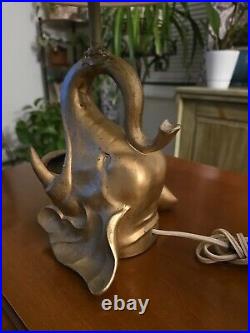 Vintage Antique Frankart Art Deco Elephant Head Boudoir / Table Lamps. 1920/30s