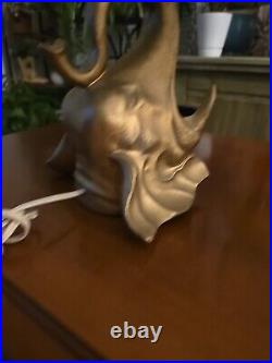 Vintage Antique Frankart Art Deco Elephant Head Boudoir / Table Lamps. 1920/30s