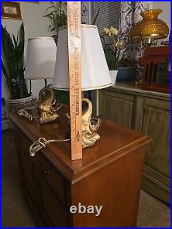 Vintage Antique Frankart Art Deco Elephant Head Boudoir / Table Lamps. 1920/30s