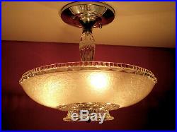 Vintage Antique art Deco Ceiling Light Lamp Fixture Chandelier