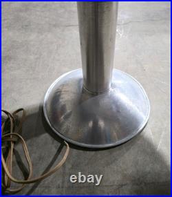 Vintage Art Deco Aluminum Spun Table Lamp