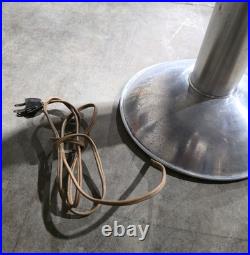 Vintage Art Deco Aluminum Spun Table Lamp
