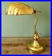 Vintage_Art_Deco_Attractive_Brass_Desk_Table_Lamp_Light_Base_Scallop_Clam_Shell_01_ibsl
