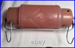 Vintage Art Deco Boudoir Lamps & Over The Bed 1930s Pink Depression Glass works