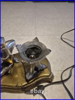 Vintage Art Deco Boudoir Table lamp Woman Dancer Winged Victory