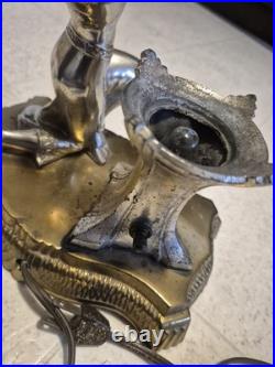 Vintage Art Deco Boudoir Table lamp Woman Dancer Winged Victory