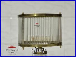Vintage Art Deco Brass & Glass Rod Table Lamp Retro Desk Light Home Decor