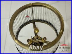 Vintage Art Deco Brass & Glass Rod Table Lamp Retro Desk Light Home Decor