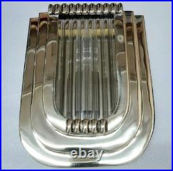 Vintage Art Deco Brass & Glass Rod Wall Ceiling Fixture Sconces Ship Light Lamp