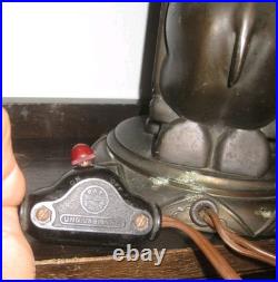 Vintage Art Deco Brass Seated Elephant Mood Lamp Germany 1930s