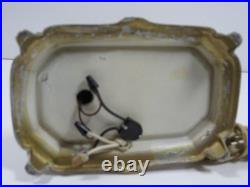 Vintage Art Deco Bronze Brass Tone Boy Painting Figure Figurine Lamp