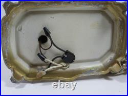 Vintage Art Deco Bronze Brass Tone Boy Painting Figure Figurine Lamp