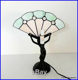 Vintage Art Deco Bronze Figural Lamp Nude Figurine Lamp Fairy Pixie Sprite