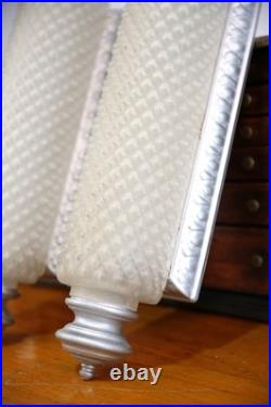 Vintage Art Deco Bullet Torpedo Skyscraper Glass Wall Sconce Lamps Antique Set