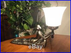 Vintage Art Deco Chandler Laying Lady Lamp