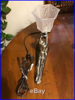 Vintage Art Deco Chandler Laying Lady Lamp