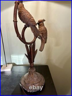 Vintage Art Deco Cockatoo Lamp, likely from the mid-20th century