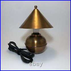 Vintage Art Deco Copper Glow Lamp By Chase