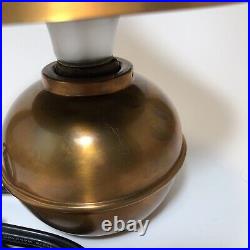 Vintage Art Deco Copper Glow Lamp By Chase