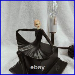 Vintage Art Deco Dancing Girl Lamp