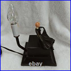 Vintage Art Deco Dancing Girl Lamp