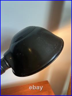 Vintage Art Deco Eagle Gooseneck Desk Lamp Cast Steel Base 1940s